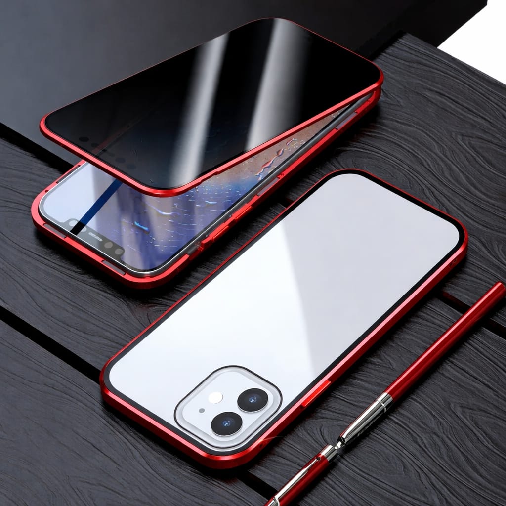 Magnetic Anti-Spy Privacy Glass Case