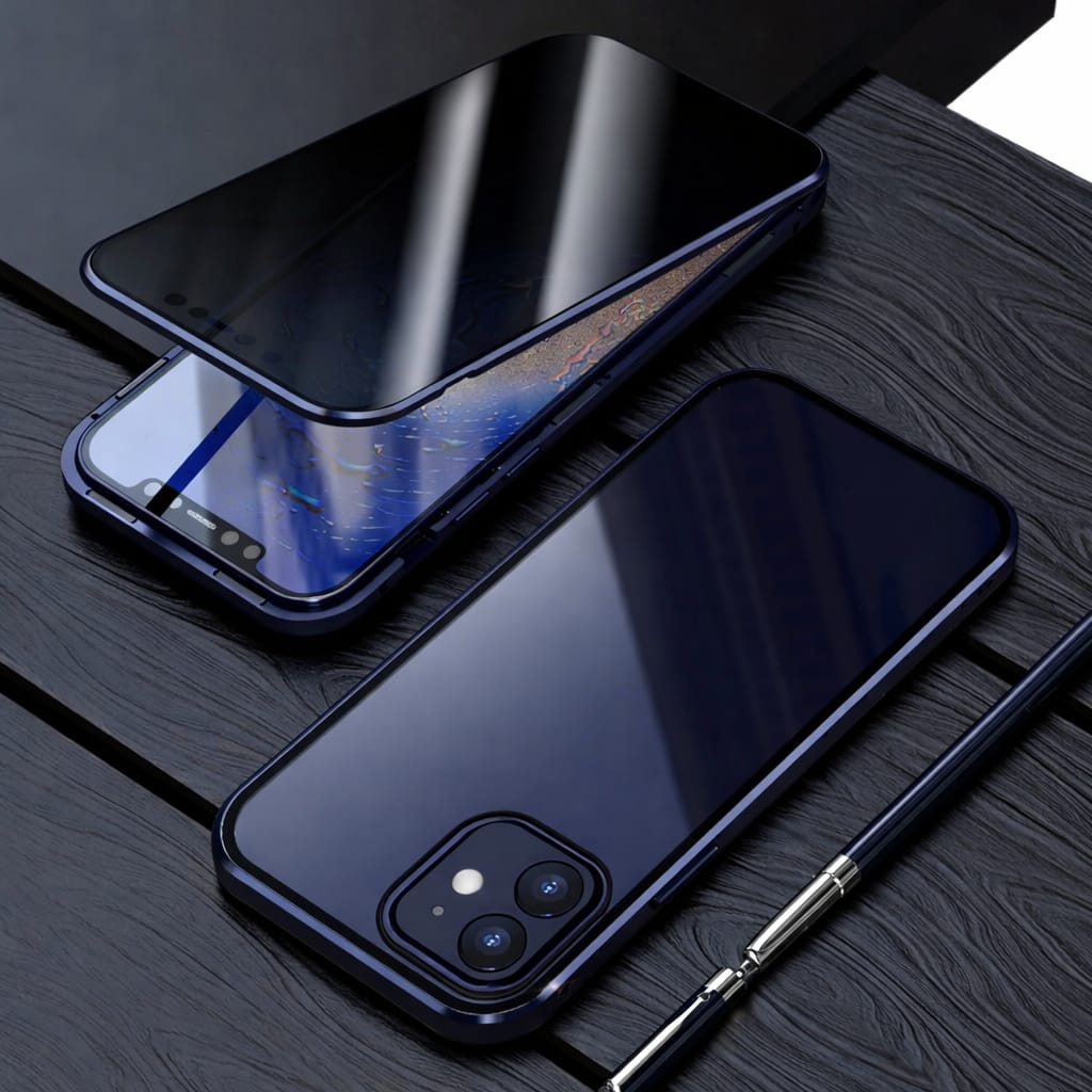 Magnetic Anti-Spy Privacy Glass Case